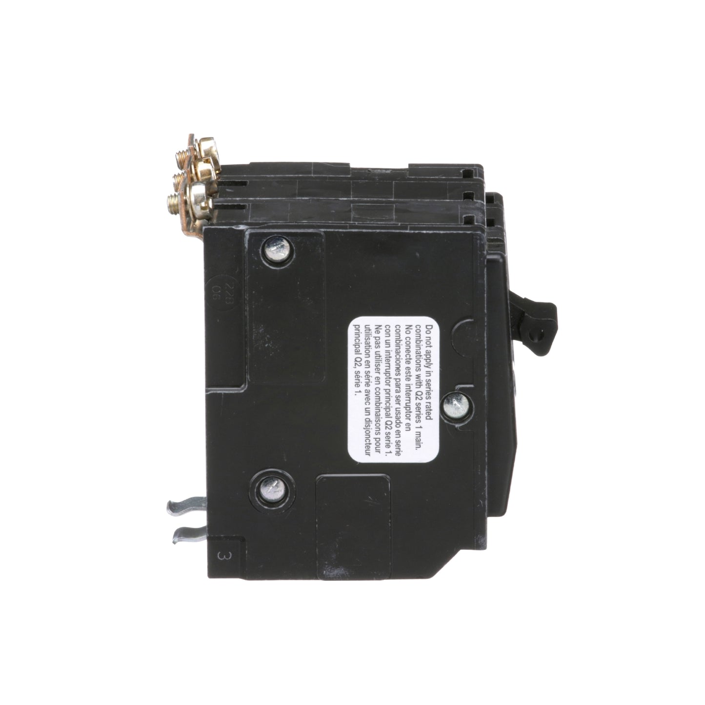 Interruptor Termomagnético 3 Polos 20 A Square D Atornillable Schneider Electric QOB320