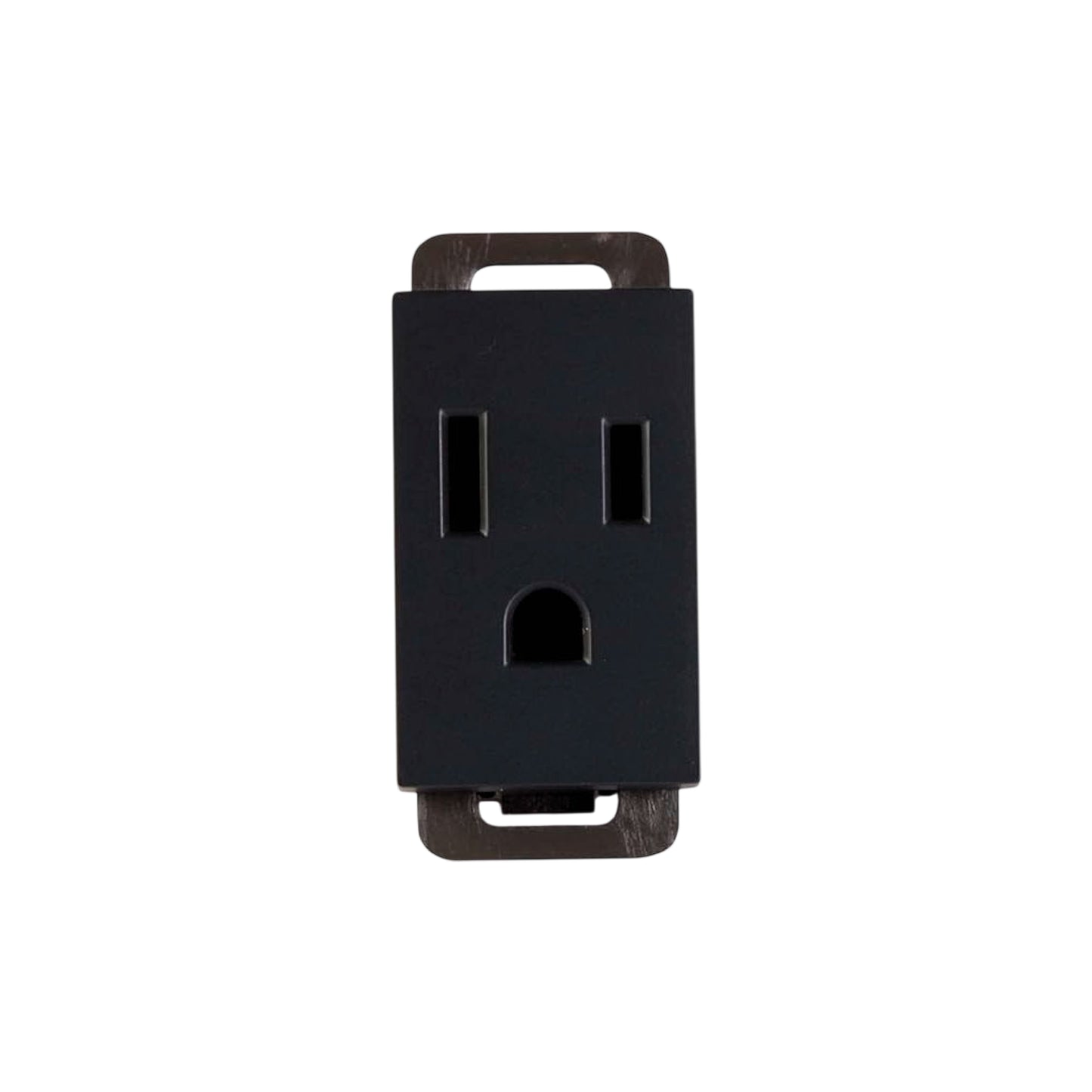 Contacto 1/3 15A Negro Mate Stalo & Kristalo Leviton