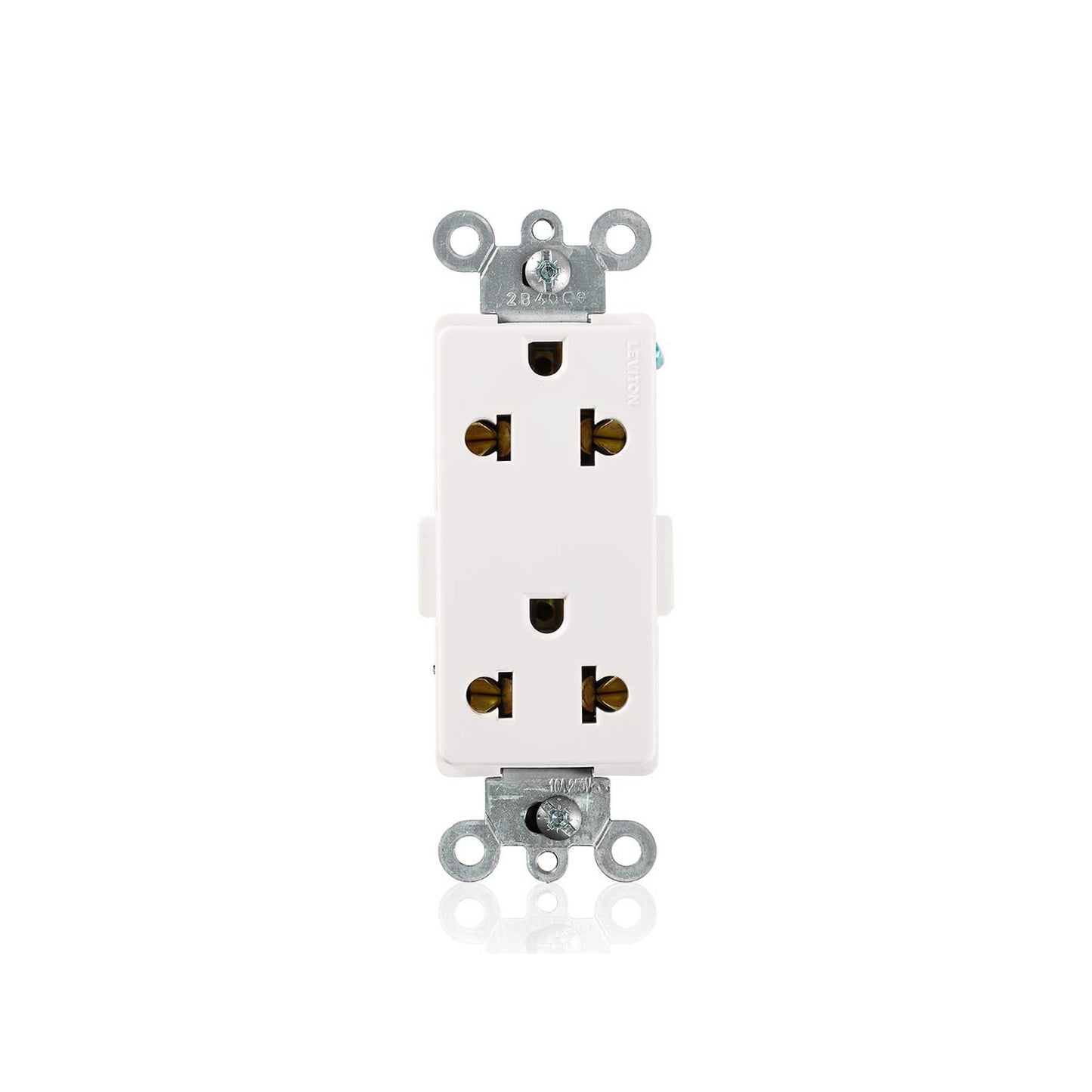 Contacto Dúplex Grado Comercial 10/16A 250V 2P 3H Blanco Leviton