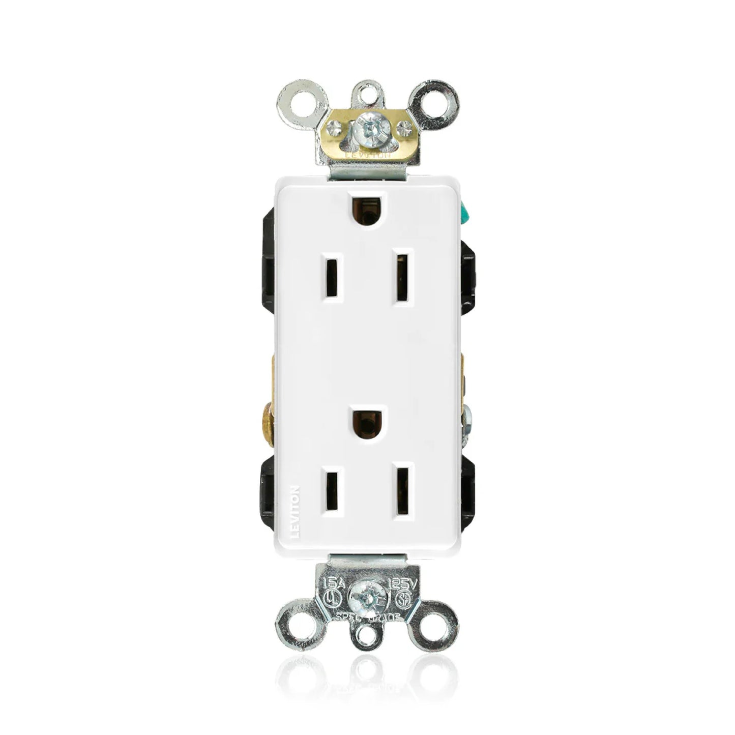 Contacto Dúplex Grado Indutrial 15A 125V 2P 3H Blanco Leviton