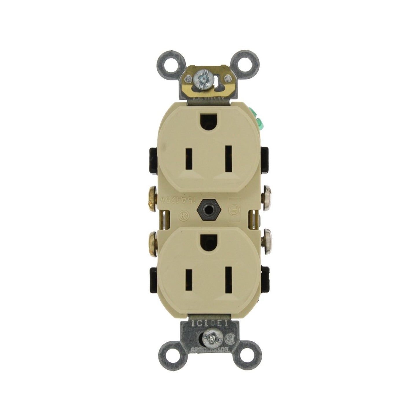 Contacto Dúplex Grado Comercial 15A 125V Marfil Leviton