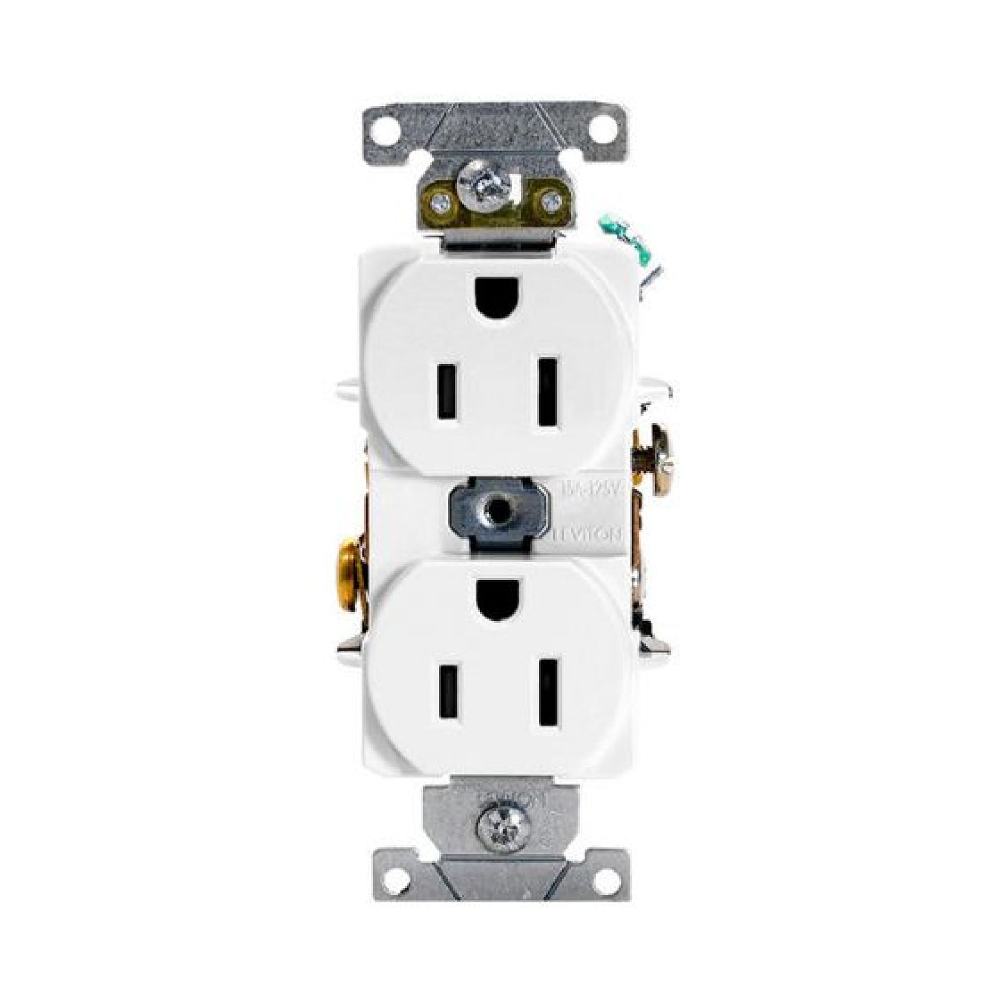 Contacto Dúplex Grado Industrial 15A 125V Blanco Leviton