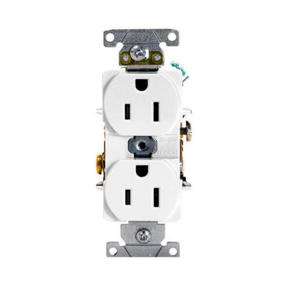 Contacto Dúplex Grado Industrial 15A 125V Blanco Leviton