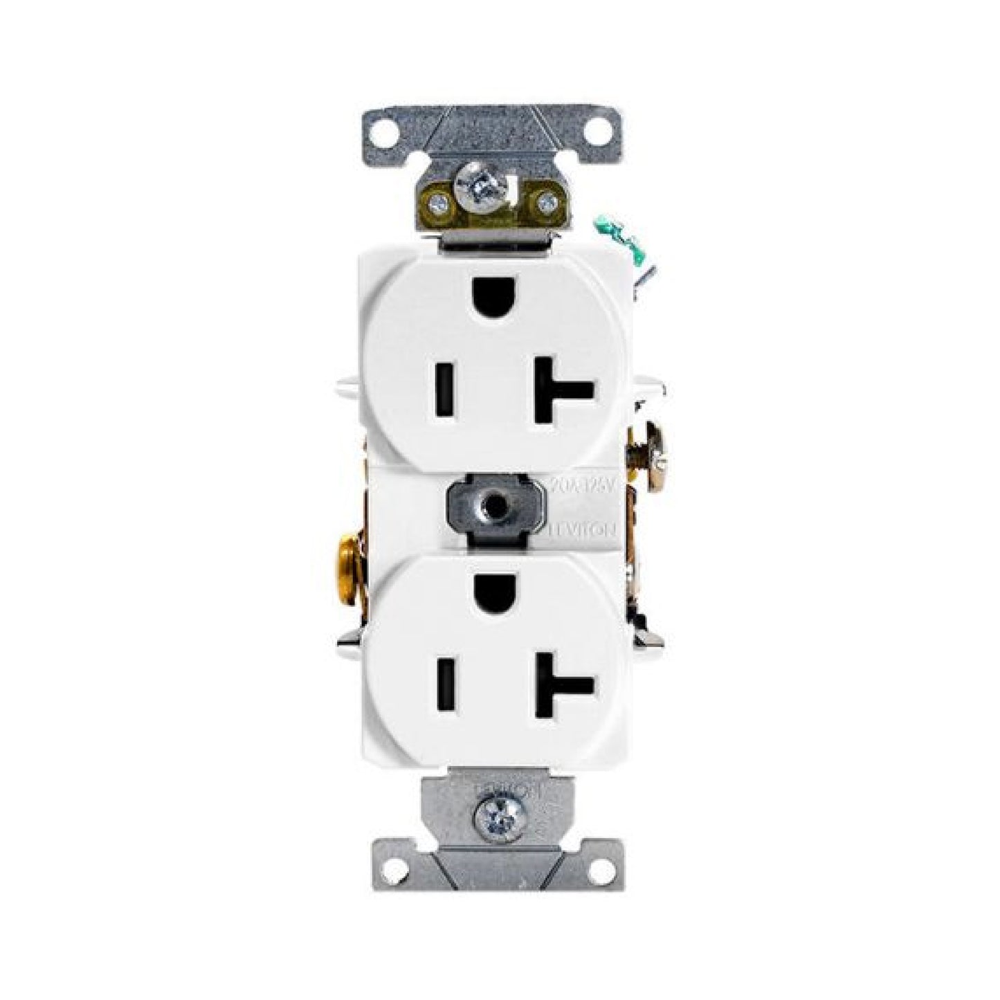 Contacto Dúplex Grado Industrial 20A 125V Blanco Línea Cien Leviton