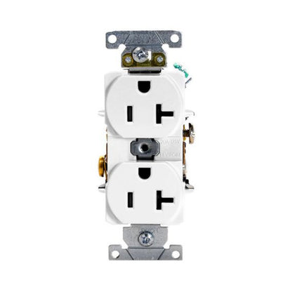 Contacto Dúplex Grado Industrial 20A 125V Blanco Línea Cien Leviton