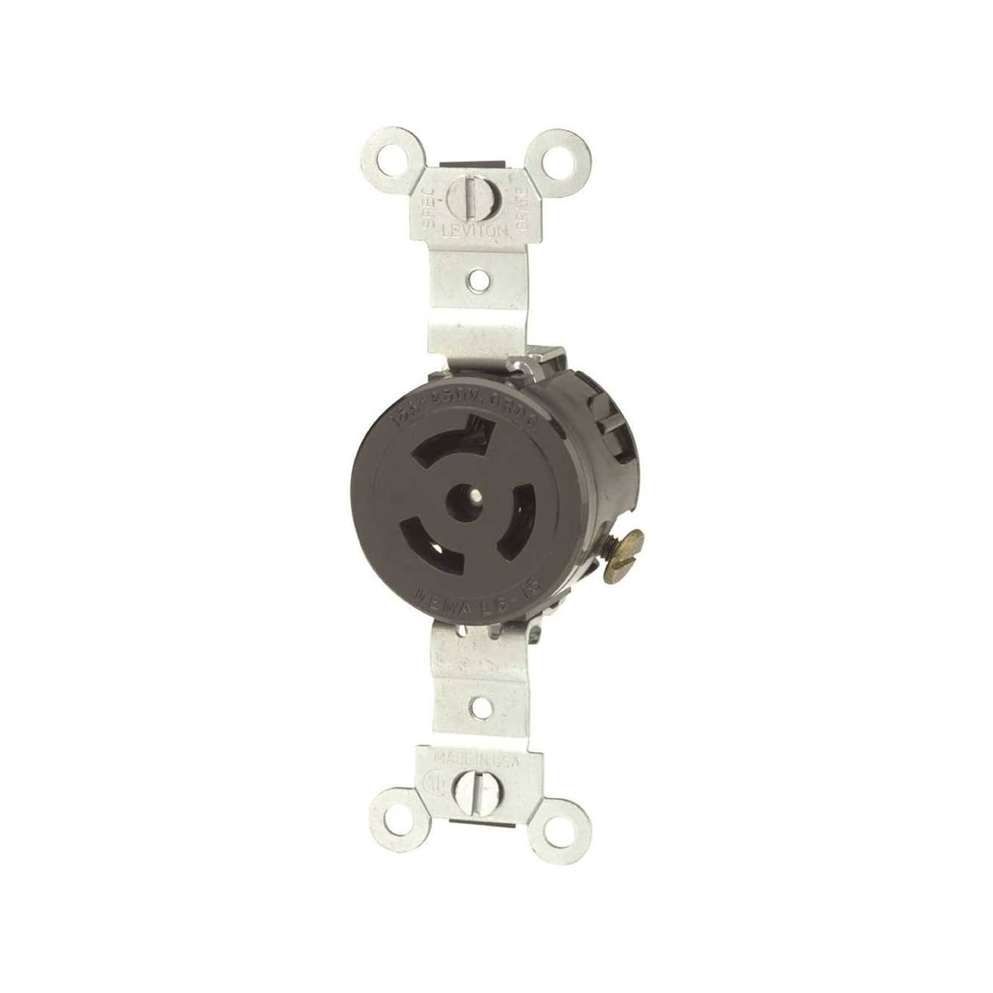 Receptáculo de Media Vuelta 2P 3H 15A NEMA L6-15R Leviton
