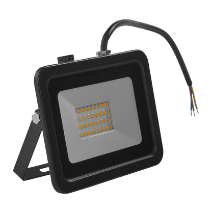 Reflector LED Luz cálida 30W Negro Illux