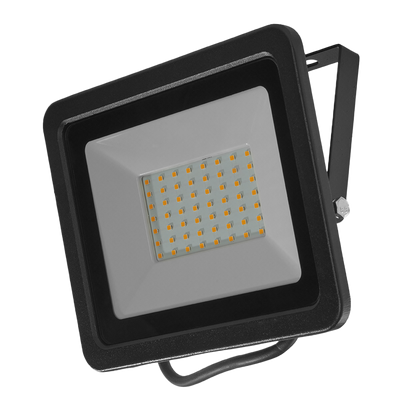 Reflector LED Luz cálida 50W Negro Illux