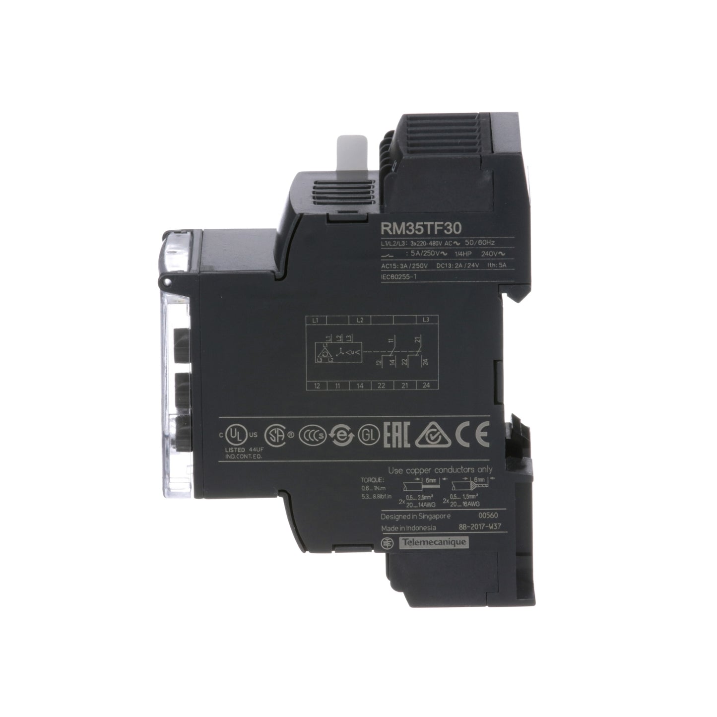 Multifunction Phase Control Relay RM35-T-Range 194..528 V AC Schneider Electric RM35TF30