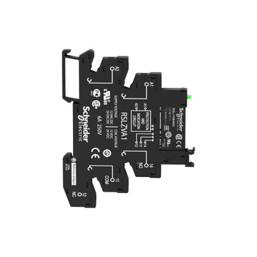 Slim Relay Mounted On Screw Socket With LED And Protection Circuit, 24 V Schneider Electric RSL1PVBU