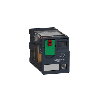 Relevador de Miniatura Enchufable-Harmony Rxm-2 CA-120 V CA-LED Schneider Electric RXM2AB2F7