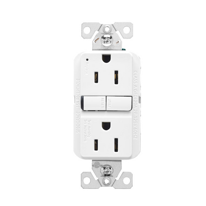 Receptaculo Duplex GFCI 15A 125V Blanco Arrow Hart