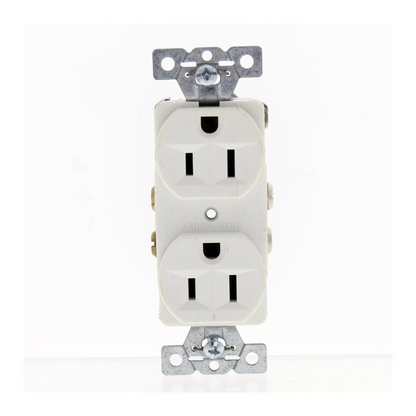Contacto Dúplex 15A 125V 2P Blanco Arrow Hart