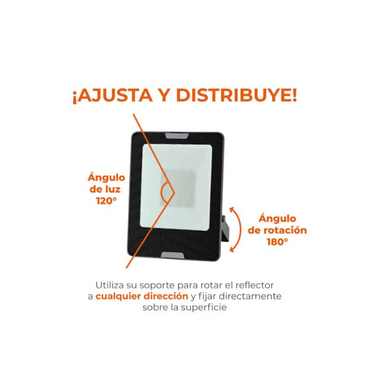 Reflector LED Luz Cálida 50W Negro Zibal IV Tecnolite