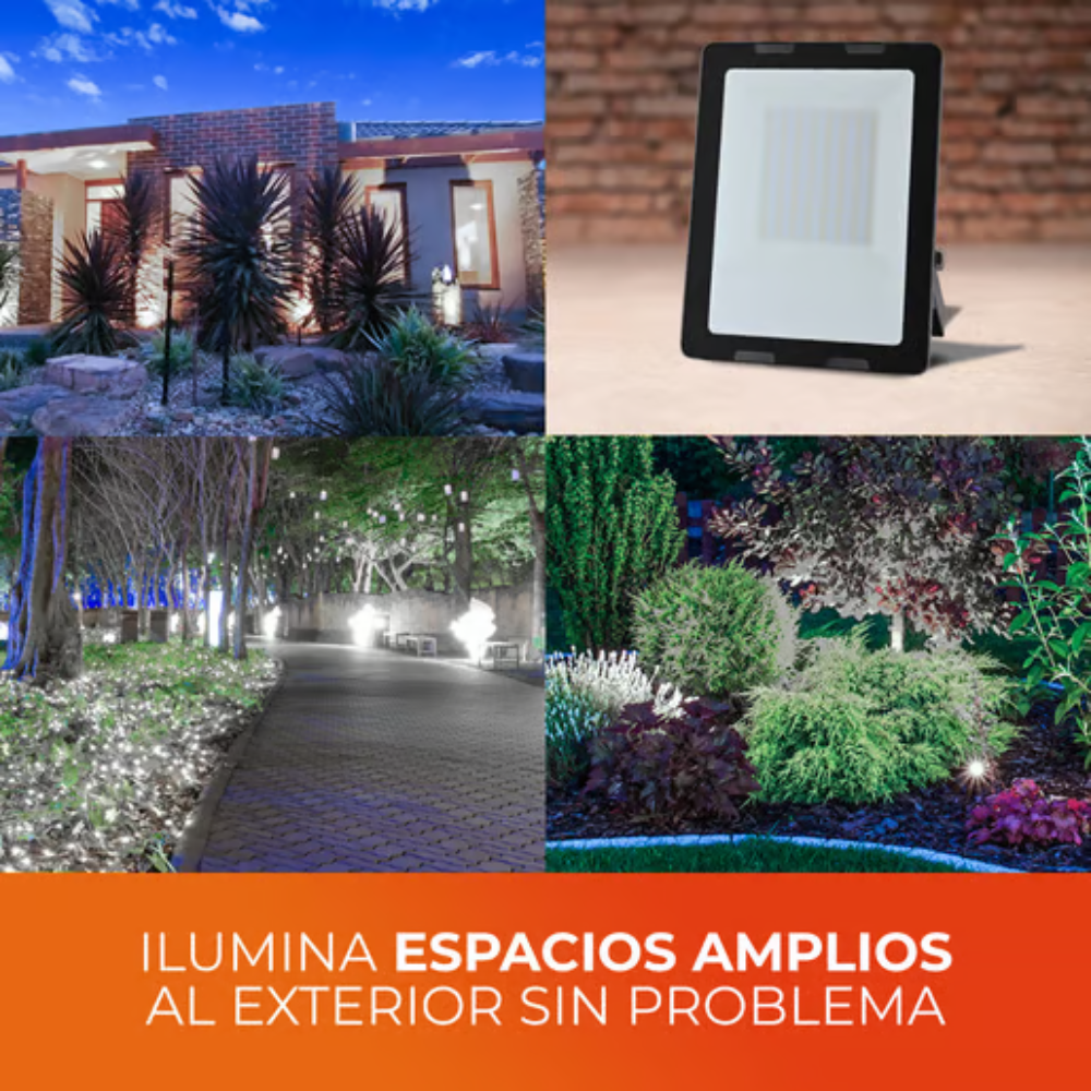 Reflector LED Luz Fría 100W Negro Zibal V Tecnolite