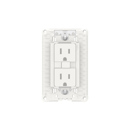 Chasis Armado con Contacto Dúplex Blanco GFCI 2P+T 15A Orion Schneider Electric S703270045