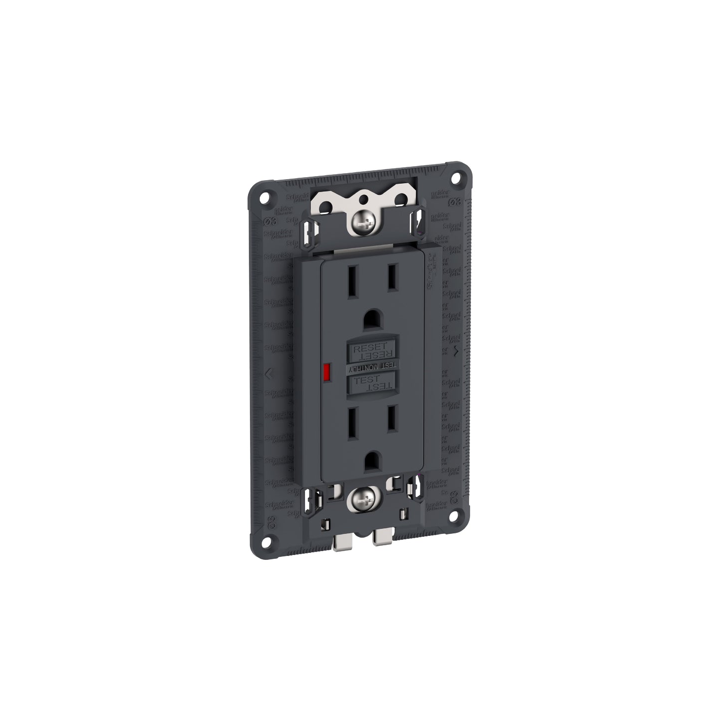 Chasis Armado con Contacto Dúplex GFCI 2P+T 15A Schneider Electric S70327094