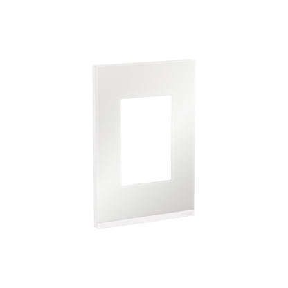 Placa de Cristal Orion Class de 3 Módulos y 1 Segmento en Color Blanco Schneider Electric S734103809
