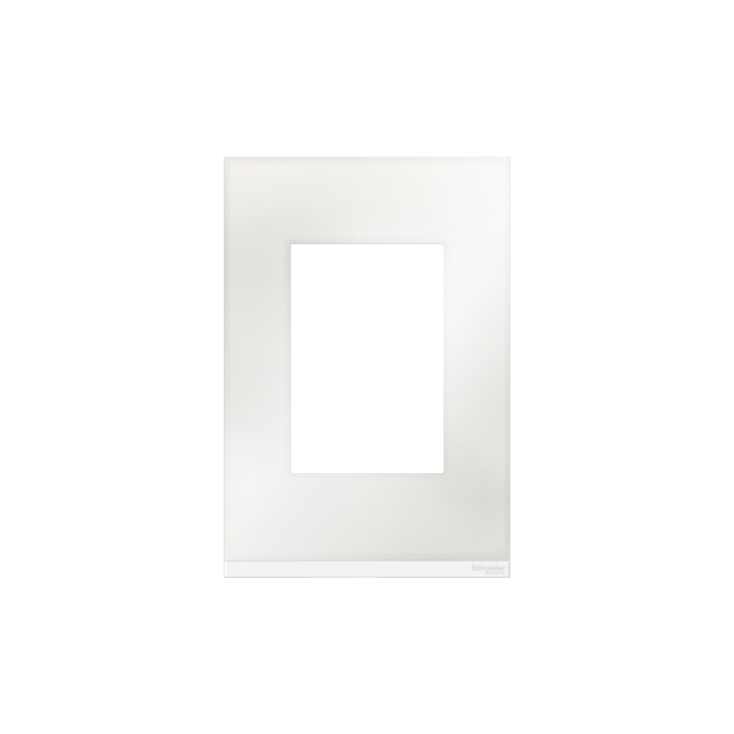 Placa de Cristal Orion Class de 3 Módulos y 1 Segmento en Color Blanco Schneider Electric S734103809