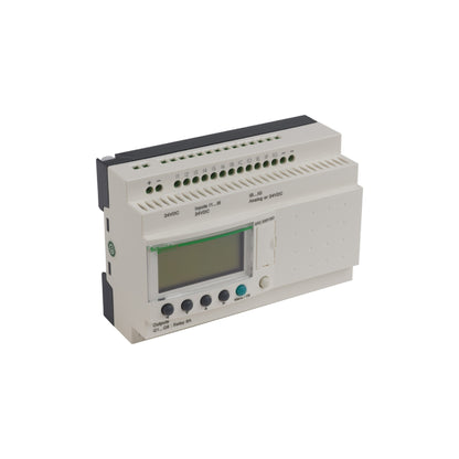 Compact Smart Relay Zelio Logic-20 I o-24 V DC-Clock-Display Schneider Electric SR2B201BD