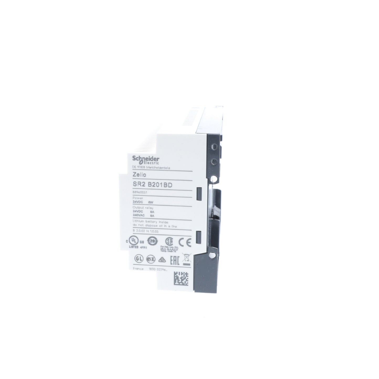 Compact Smart Relay Zelio Logic-20 I o-24 V DC-Clock-Display Schneider Electric SR2B201BD