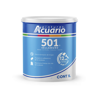 Sellador Vinílico 1 Lt 501 para Muro Acuario