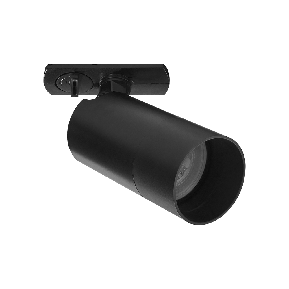 Lámpara para Riel Base GU10 10W Negro Illux