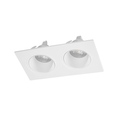 Lámpara de Techo Empotrable Base GU5.3 2x9W Blanco Illux