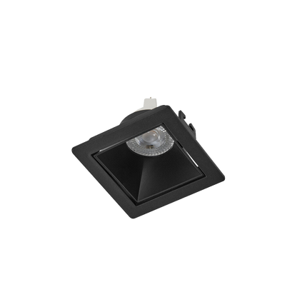 Lámpara de Techo Empotrable para Interior 9W Negro Illux