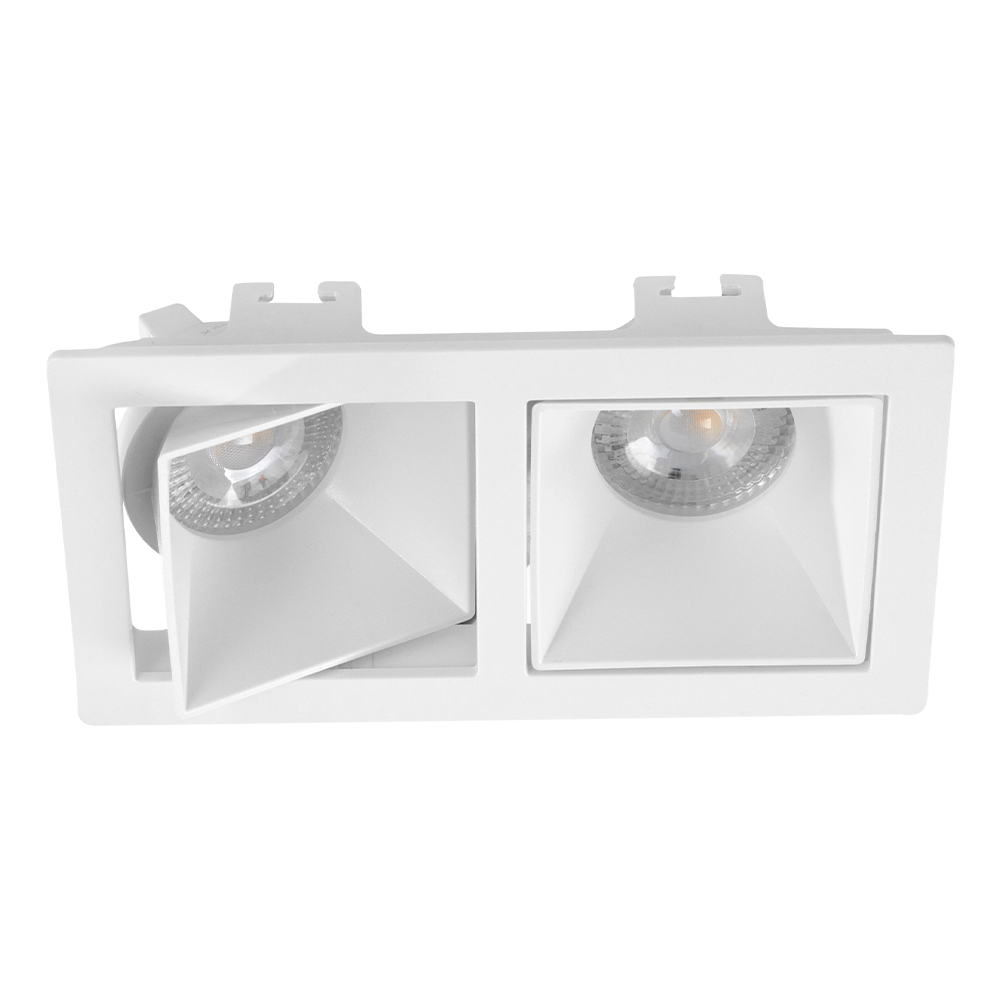Lámpara de Techo Empotrable Base GU5.3 2x9W Blanco Illux