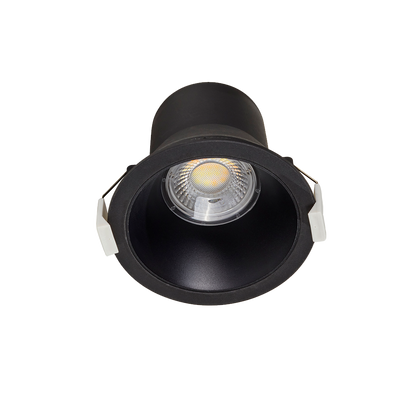 Lámpara de Techo LED Empotrable 10W Negro Illux