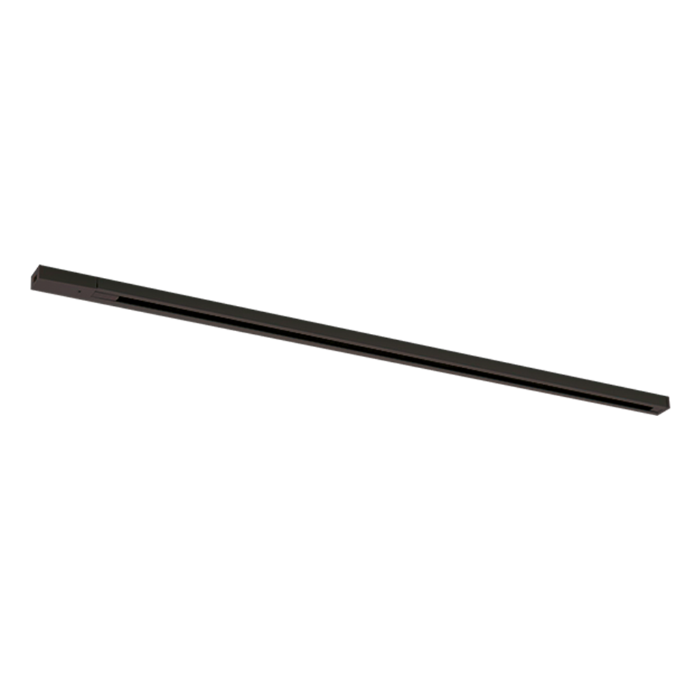 Riel de aluminio Negro para sobreponer 2m Illux