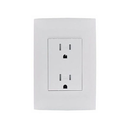 Placa con Contacto Dúplex Blanco Leviton