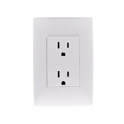 Placa con Contacto Dúplex 2pP +T 15A Blanco Cien Leviton