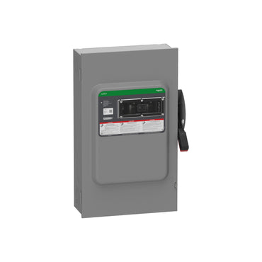 Interruptor de Seguridad, Uso Pesado, con Fusible, Ventana de Visualización, NEMA 1,600 V, 200 A, 3 Polos Schneider Electric VH364