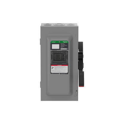 Interruptor de Seguridad, Visipact, para Trabajo Pesado, sin Fusibles, Ventana de Visualización, NEMA 1,600 V, 60 A, 3 Polos Schneider Electric VHU362