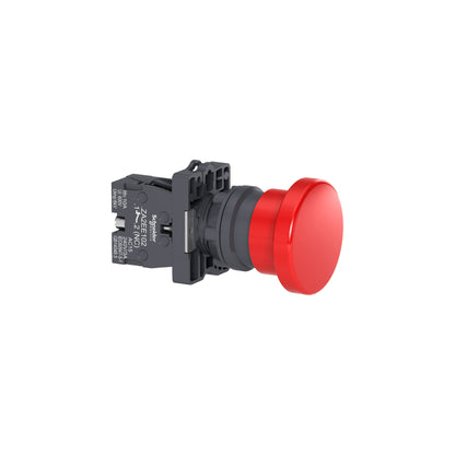 Pulsador Completo, Easy Harmony XA2, Plástico, Cabeza de Seta Roja 40 mm, 22 mm, 1NC Schneider Electric XA2EC42
