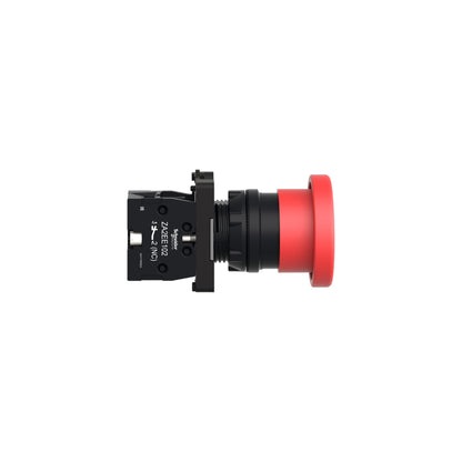 Pulsador Completo, Easy Harmony XA2, Plástico, Cabeza de Seta Roja 40 mm, 22 mm, 1NC Schneider Electric XA2EC42