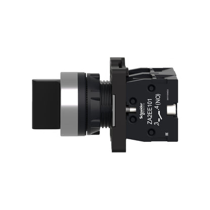 Conmutador Selector Completo, Easy Harmony XA2, Plástico, Negro, 22 mm, 3 Posiciones, Fijo, 2NO Schneider Electric XA2ED33