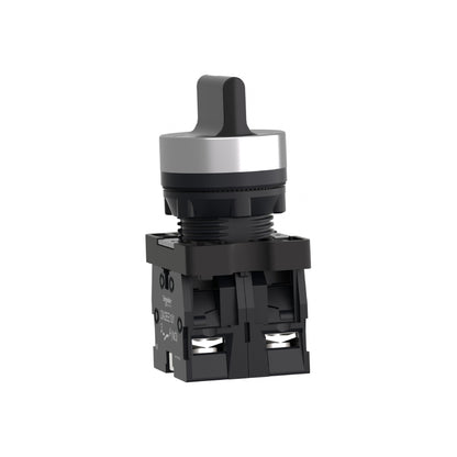 Conmutador Selector Completo, Easy Harmony XA2, Plástico, Negro, 22 mm, 3 Posiciones, Fijo, 2NO Schneider Electric XA2ED33
