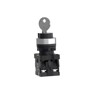 Selector Completo, Easy Harmony XA2, Plástico, Negro, 22 mm, Llave 455,2 Posiciones, Fijo, 2NO Schneider Electric XA2EG43