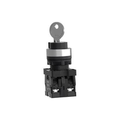 Selector Completo, Easy Harmony XA2, Plástico, Negro, 22 mm, Llave 455,2 Posiciones, Fijo, 2NO Schneider Electric XA2EG43
