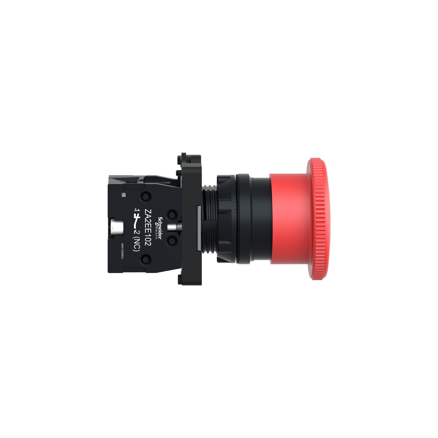 Complete Emergency Switching Off Push Button, Easy Harmony XA2, Plastic, Red Mushroom 40 mm, 22 mm, Turn To Relevador Ase, 1NC Schneider Electric XA2ES542