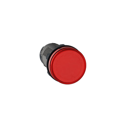 Luz Piloto Monolítica, Easy Harmony XA2, Plástico, Rojo, 22 MM, LED Integral, Terminales de Abrazadera de Tornillo, 24 V CA CC Schneider Electric XA2EVB4LC