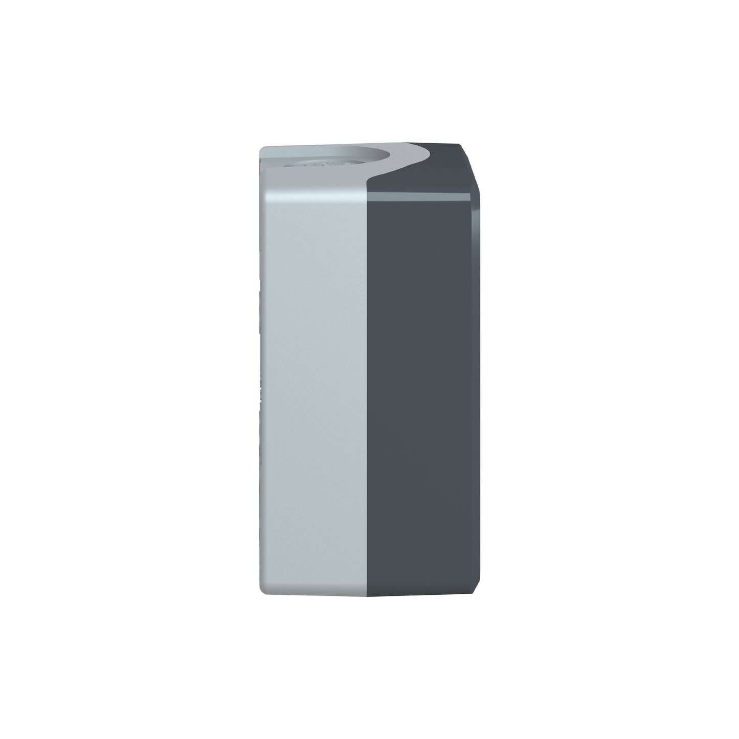 Dark Grey Empty Enclosure Lid With Light Grey Base-2 Cut-Outs Schneider Electric XALD02
