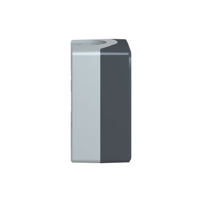 Dark Grey Empty Enclosure Lid With Light Grey Base-2 Cut-Outs Schneider Electric XALD02