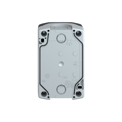 Dark Grey Empty Enclosure Lid With Light Grey Base-2 Cut-Outs Schneider Electric XALD02