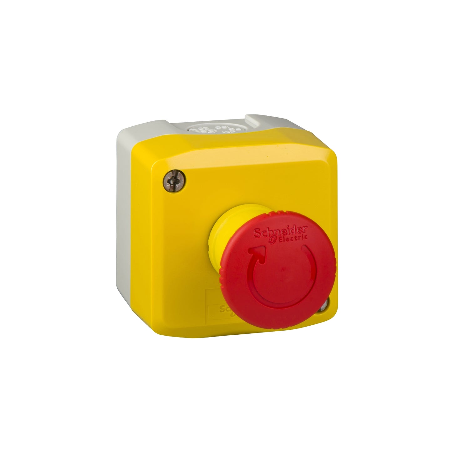Yellow Station-1 Red Mushroom Head Pushbutton Ø40 Turn To Relevador Ase 1no+1nc Schneider Electric XALK178E