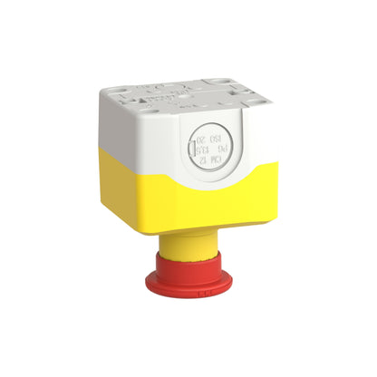 Yellow Station-1 Red Mushroom Head Pushbutton Ø40 Turn To Relevador Ase 1no+1nc Schneider Electric XALK178E