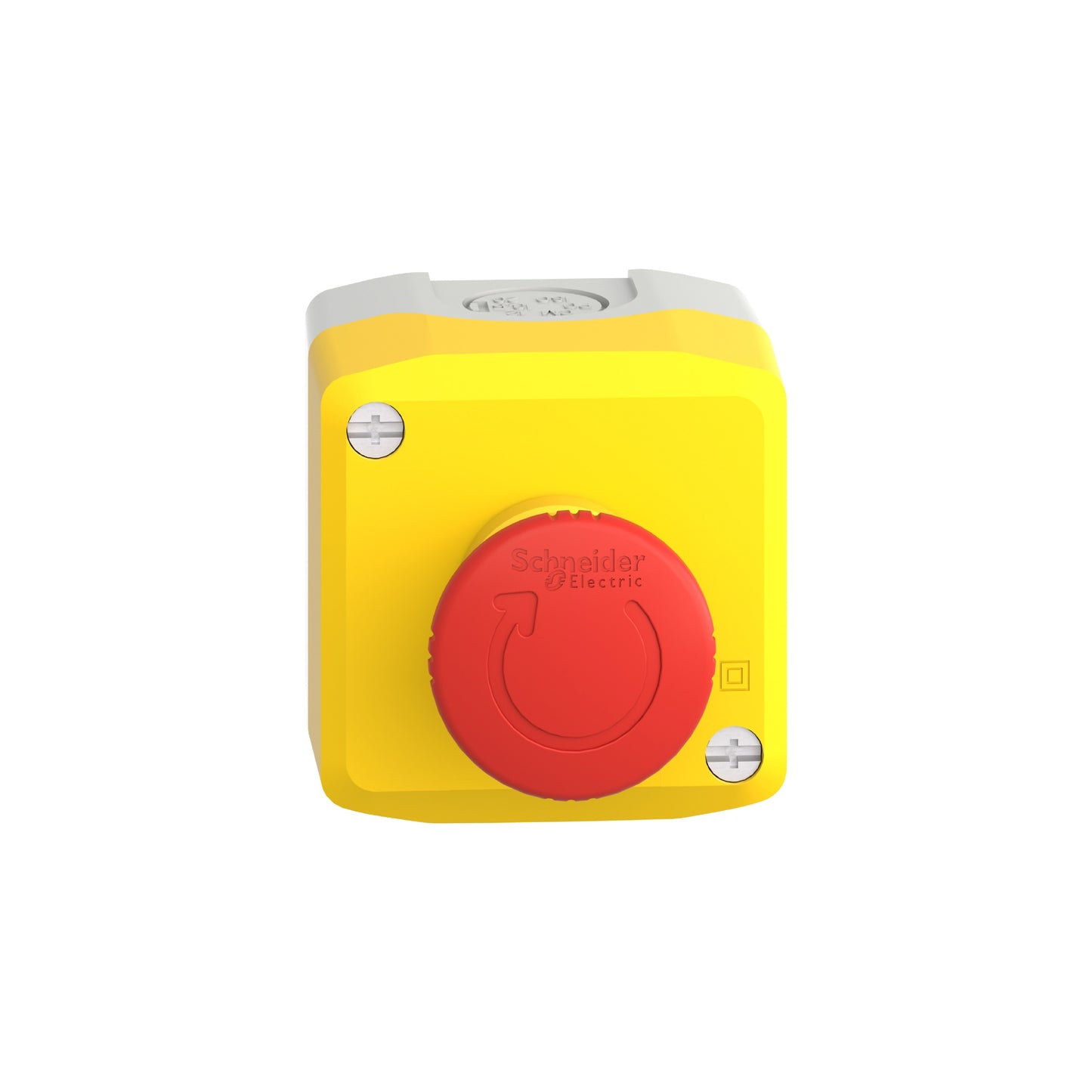 Yellow Station-1 Red Mushroom Head Pushbutton Ø40 Turn To Relevador Ase 1no+1nc Schneider Electric XALK178E